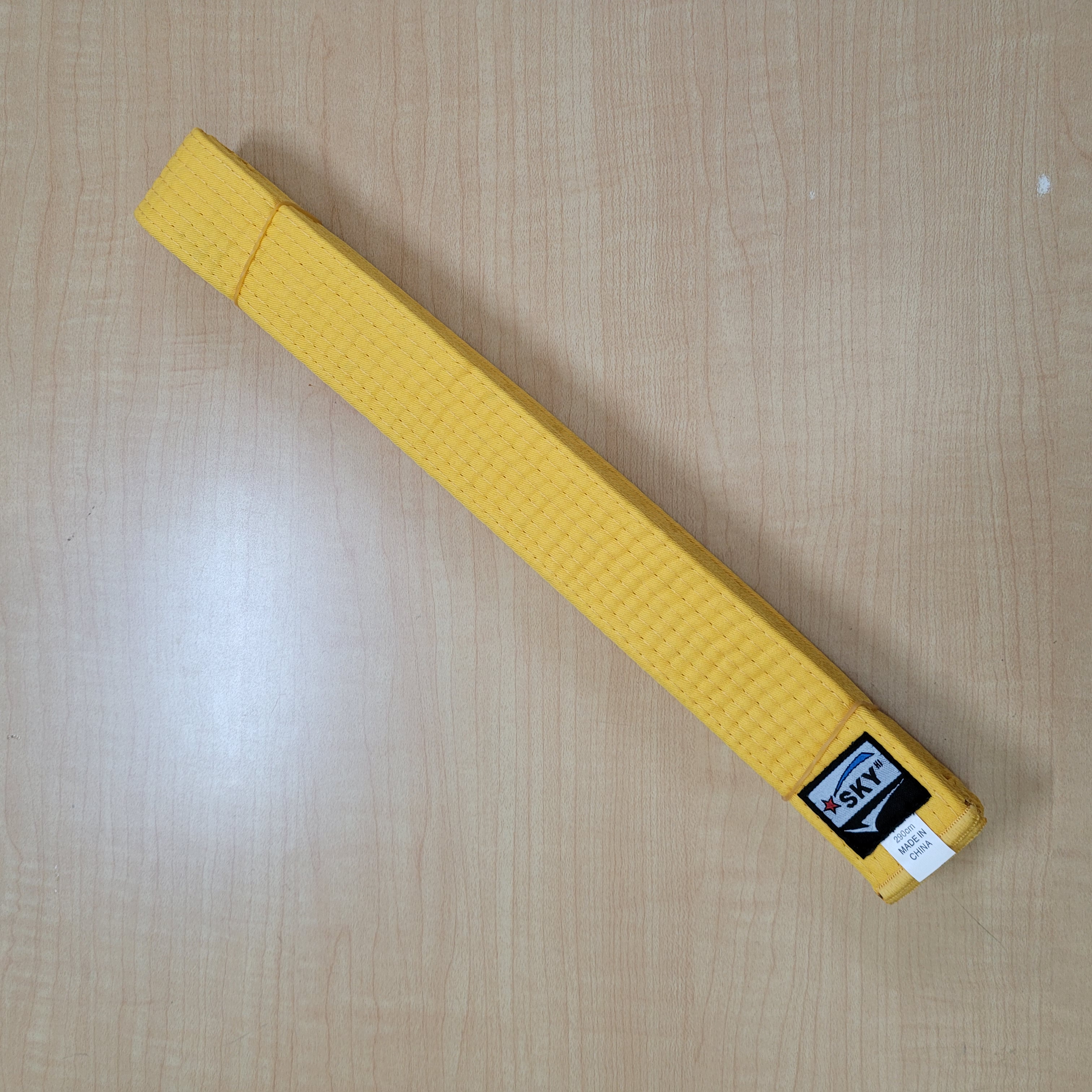 색띠 두번띠 290cm 노란색